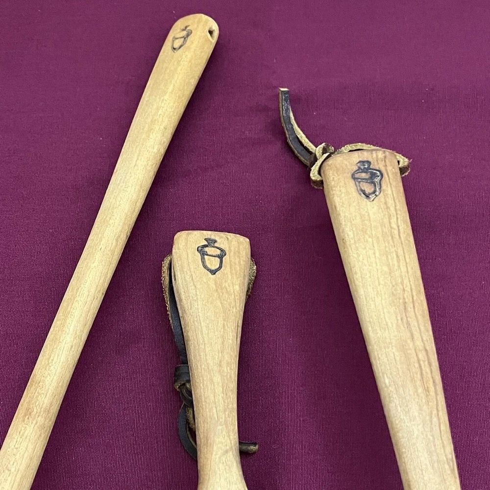 Set Of 3 Vtg Wooden Handmade Scoop Rustic Farmhouse Nuts Oats Kitchen Wall Decor
